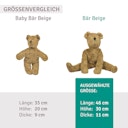 Vorschaubild Bio Kuscheltier Bär groß 40 cm