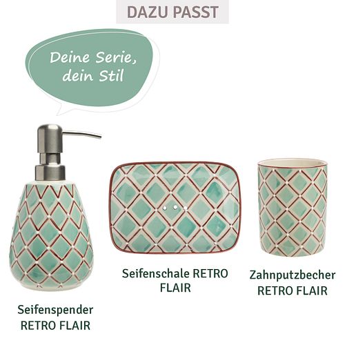 Seifenspender RETRO FLAIR 300 ml mit Edelstahlpumpaufsatz