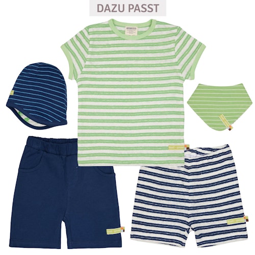 Leichtes Leinen Shirt kurzarm Streifen