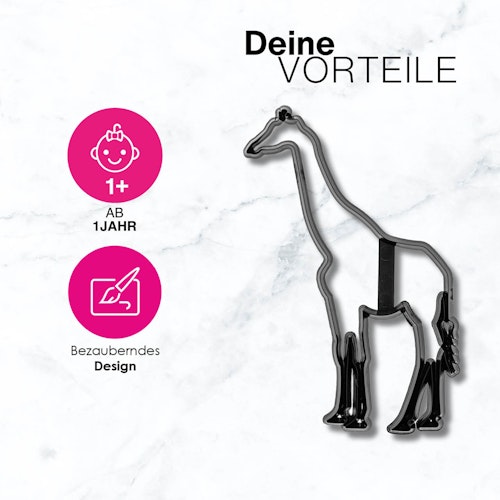 Ausstechförmchen Knete Zootiere