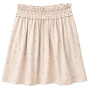 Vorschaubild Rock Gummibund leicht Blümchen beige