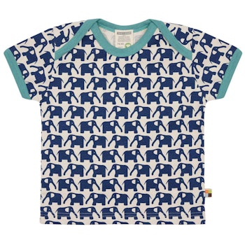 Kurzarm Shirt Elefanten marine
