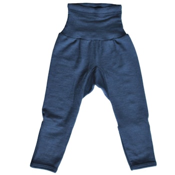 Wolle Seide Babyhose mit Umschlagbund am Fuss die mitwächst