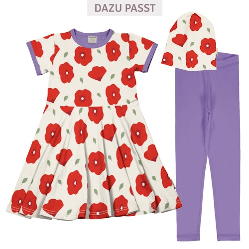 Flatterkleid kurzarm mit Alloverprint 