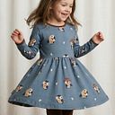Vorschaubild Kleid Maxomorra langarm Motiv