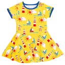 Vorschaubild Kurzarm Skaterkleid Wal Alloverprint