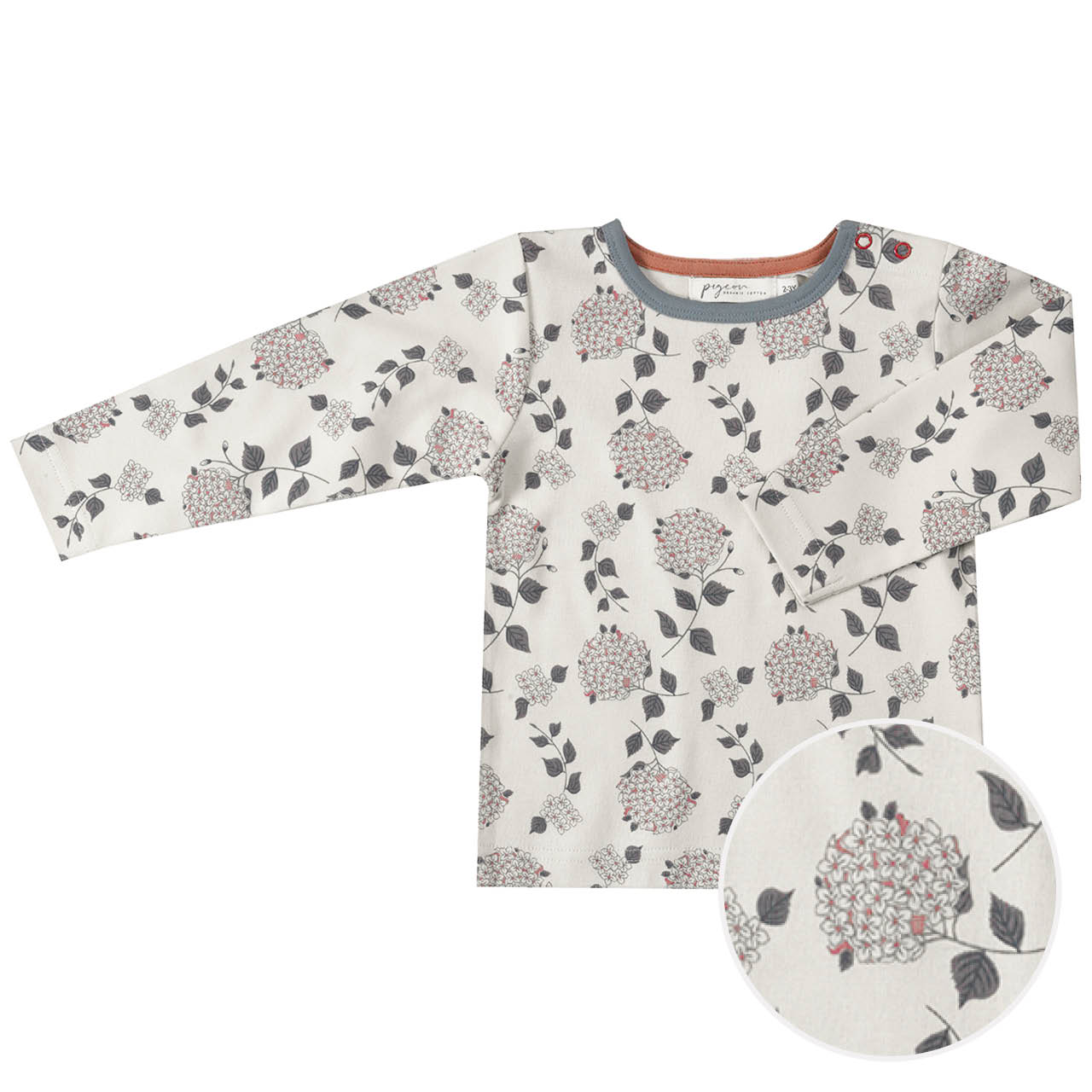 Edles Langarmshirt Winterblumen