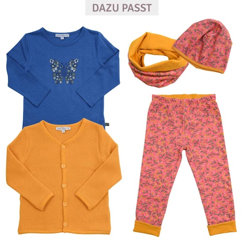 Langarmshirt Schmetterling-Stickerei