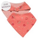 Vorschaubild Wende Dreiecktuch Sommerfrüchte himbeerrot