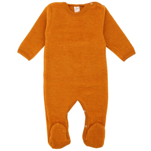 Babystrampler Wollplüsch mit Fuß