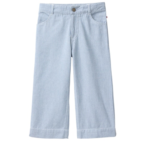 Weite 7/8 Hose blau gestreift