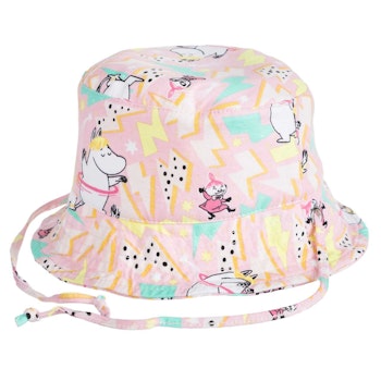 Fischerhut Mumin-Motive rosa