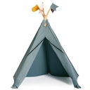 Vorschaubild Kinder Tipi Bio Baumwolle 135 x 135 x 150 cm  graugrün