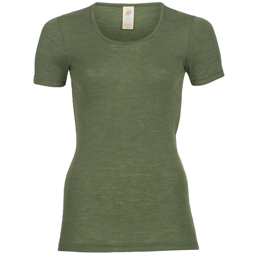 Damen Wolle Seide kurzarm Shirt