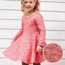 Vorschaubild Flatterkleid langarm Pferde