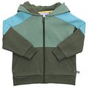 Vorschaubild Sweatjacke Colourblock grün