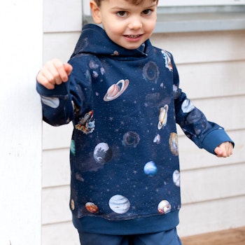 Sweat Pullover Planeten dunkelblau