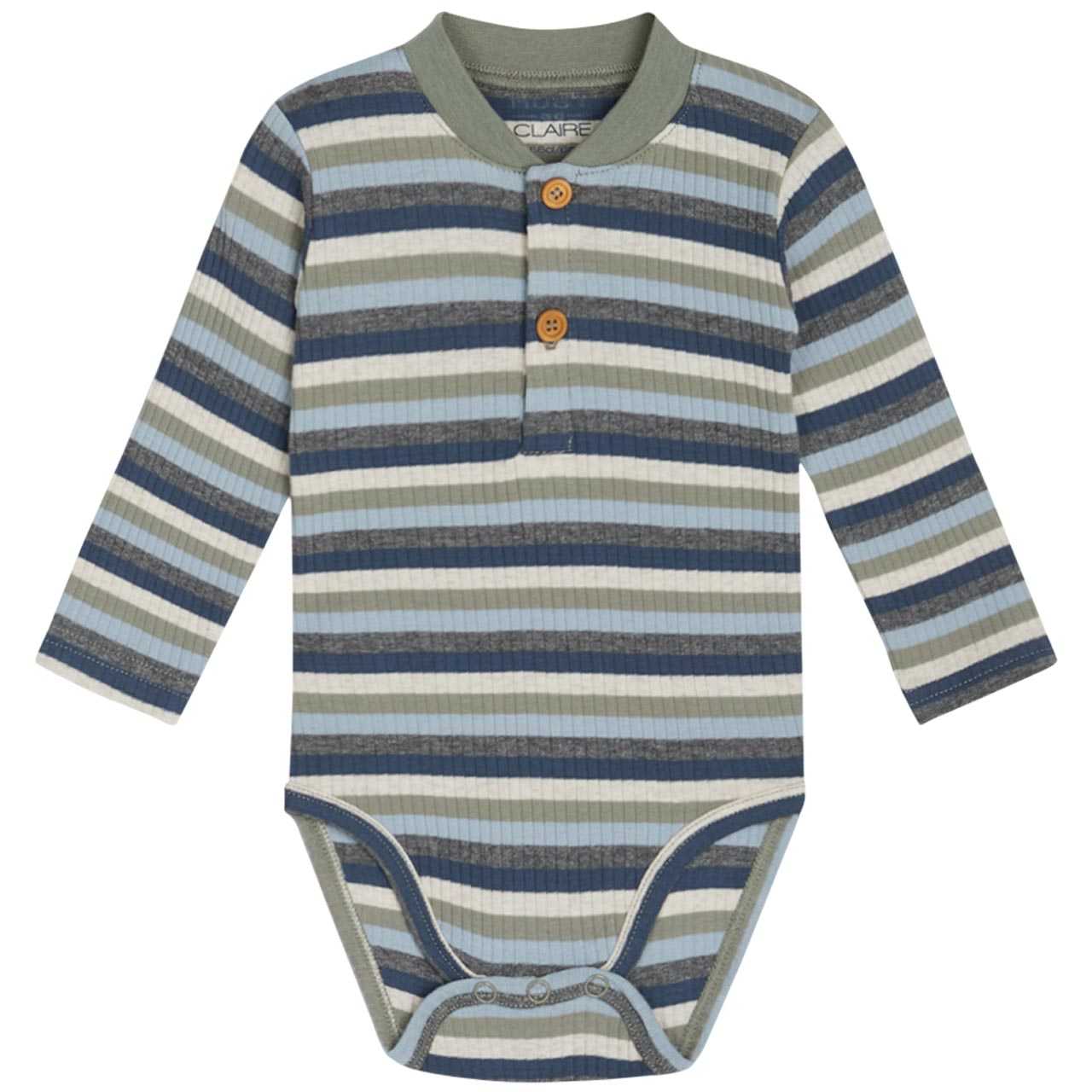 Dehnbares Body langarm Ripp