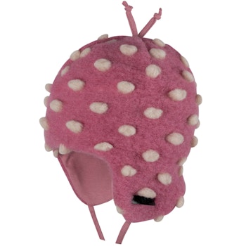 Wintermütze zum Binden rauchiges pink