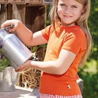 Leichtes T-Shirt Rippe uni