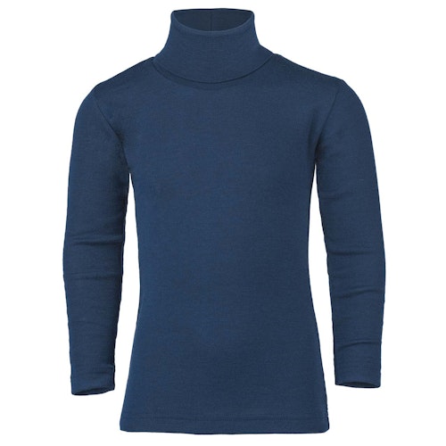 Wolle Seide Kinder Rollkragen Shirt langem
