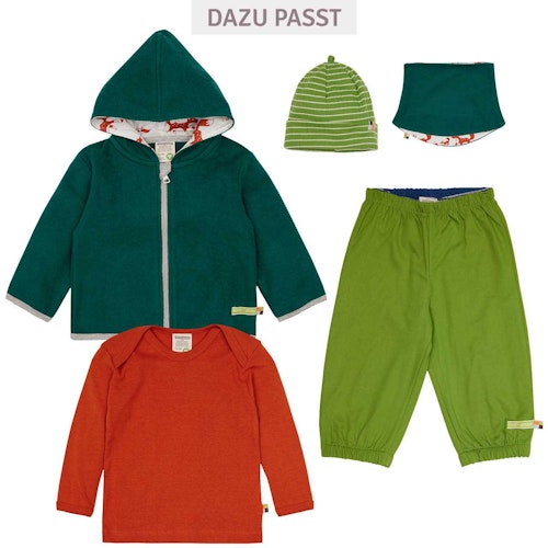 Wende Schlauchschal Fleece dunkelgrün