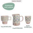 Vorschaubild Tasse RETROFLORIA blau 250 ml stapelbar