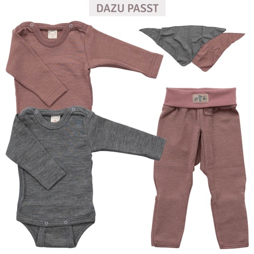 Bündchenhose Wolle Seide Beinumschlag