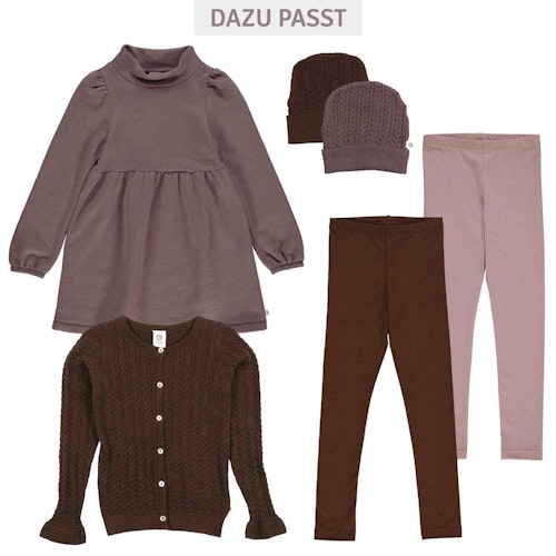 Edles Sweatkleid Puffärmel uni