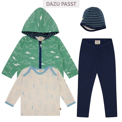 Leichte Ripp Leggings uni