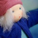 Vorschaubild Bio Stoffpuppe Mädchen "Alma" zum An- & Ausziehen 38 cm