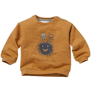Weiches Sweatshirt Monsterparty karamell