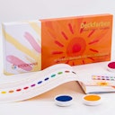 Vorschaubild Wasserfarbkasten 12 Farben, Pinsel u. Deckweiß