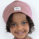 Vorschaubild Kinder Beanie uni Waffelstruktur