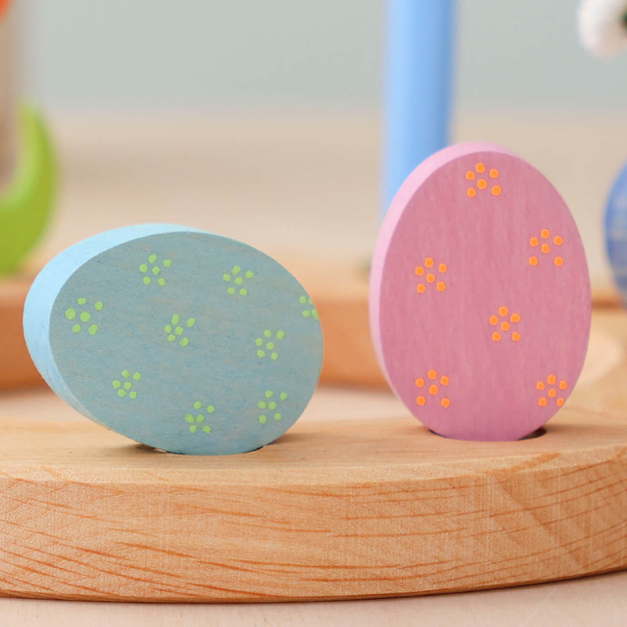 Grimms Stecker Osterei-Duo Blümchen