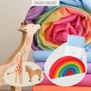 Vorschaubild Großes Regenbogen Spieltuch Baumwolle 107x183