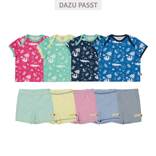 gestreifte leichte Shorts