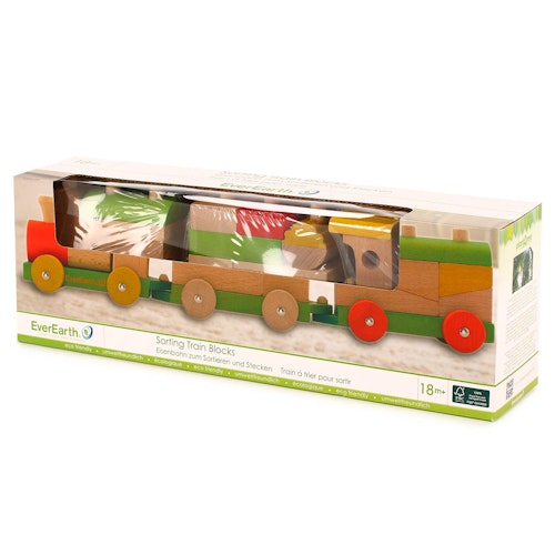 Stapelzug Steckspielzeug aus Holz