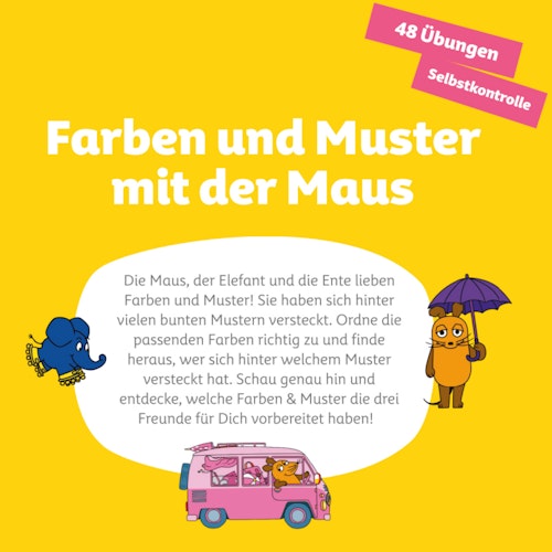 Kartensatz Farben und Muster mit der Maus ab 3-4 Jahren (ohne Lochkasten)