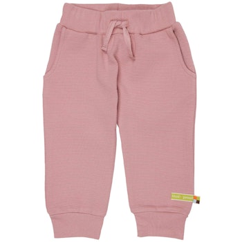 Strukturierte Hose Querrippe rosa