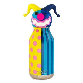 Spookies Edelstahltrinkflasche mit Trinkhalm Clown 460 ml