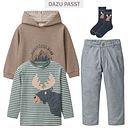 Vorschaubild Warme Frotteesocken Elch dunkelblau