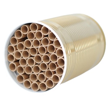 Wildbienen-Hotel in der Dose