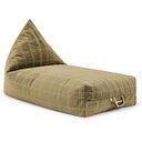Vorschaubild Samt Sitzsack für Kinder grün-gelb - 119 x 52 x 70 cm
