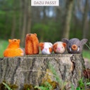 Vorschaubild Selber filzen mit Anleitung DIY Filz Set Meerschweinchen Level 2 ab 4 Jahre