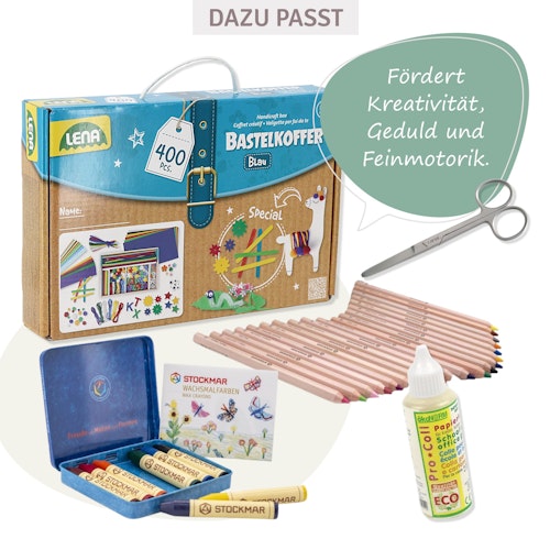 Bastelkoffer blau 400 Teile ab 5 Jahren
