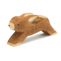 Hase laufend Holzfigur 3,5 cm hoch