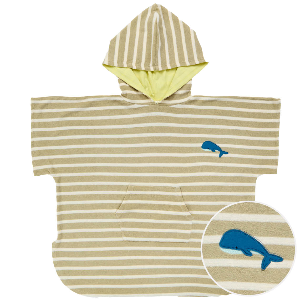 Bade Poncho mit Kapuze - Streifen