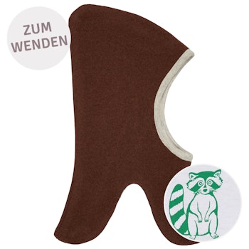 Wende Schlupfmütze Fleece hellblau