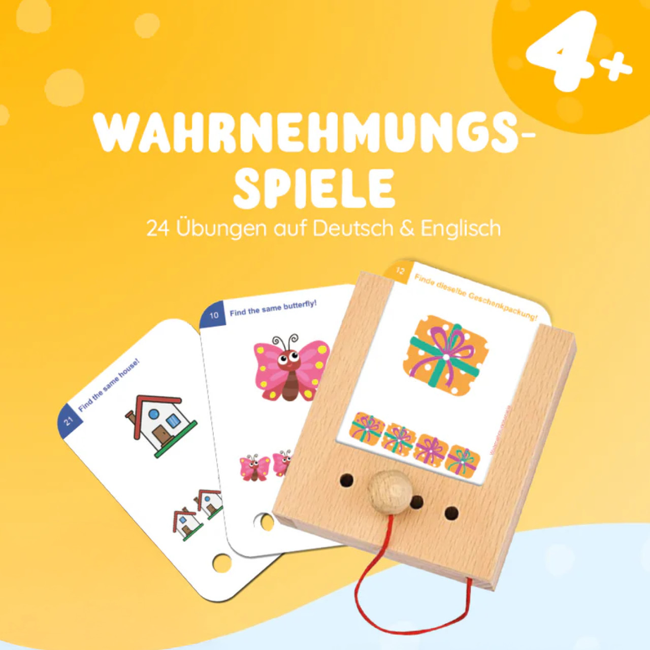 Kartensatz Wahrnehmungsspiele ab 4 Jahren (ohne Lochkasten)